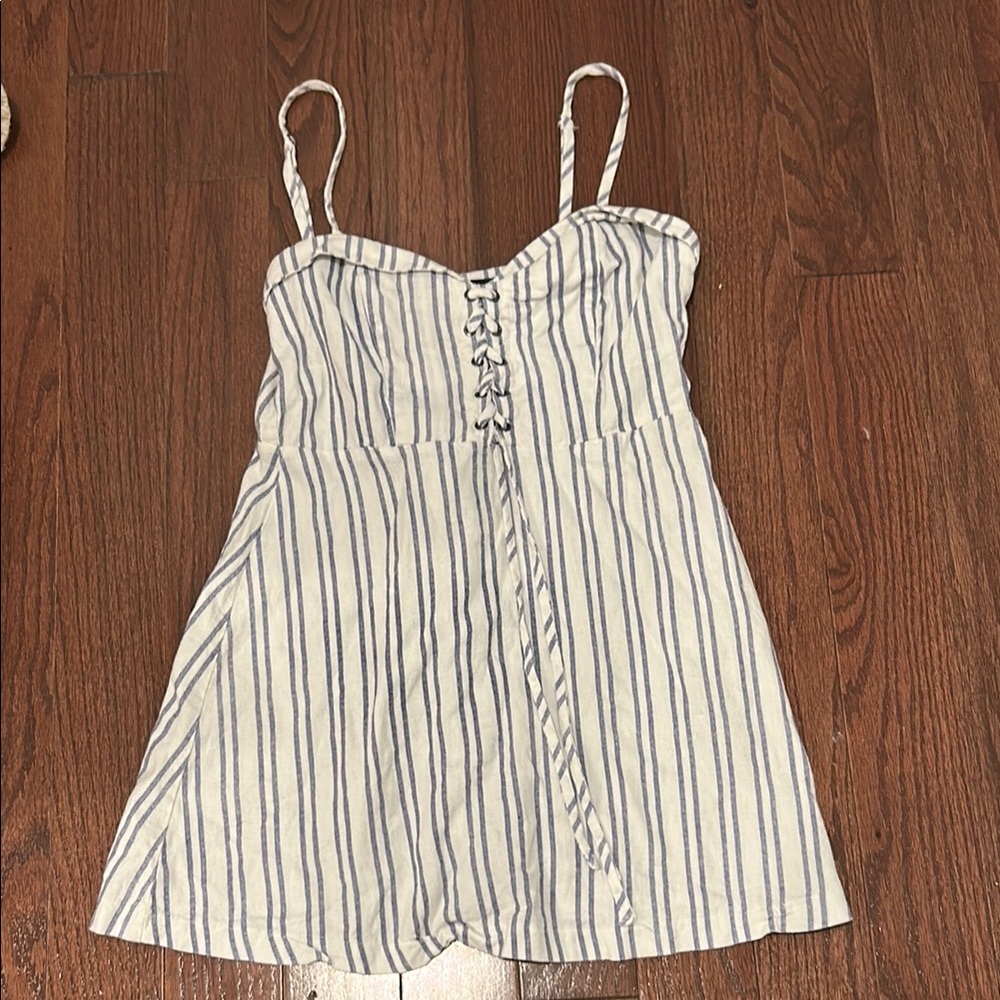 Striped Spaghetti Strap Dress